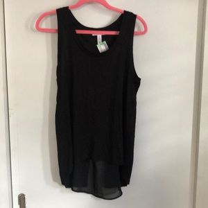 BNWT AMBIANCE APPAREL BLACK  SEXY SLEEVELESS LARGE
